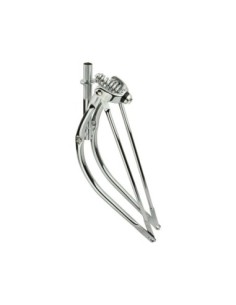 26 Lowrider Bent Spring Fork 1 Inch Chrome.